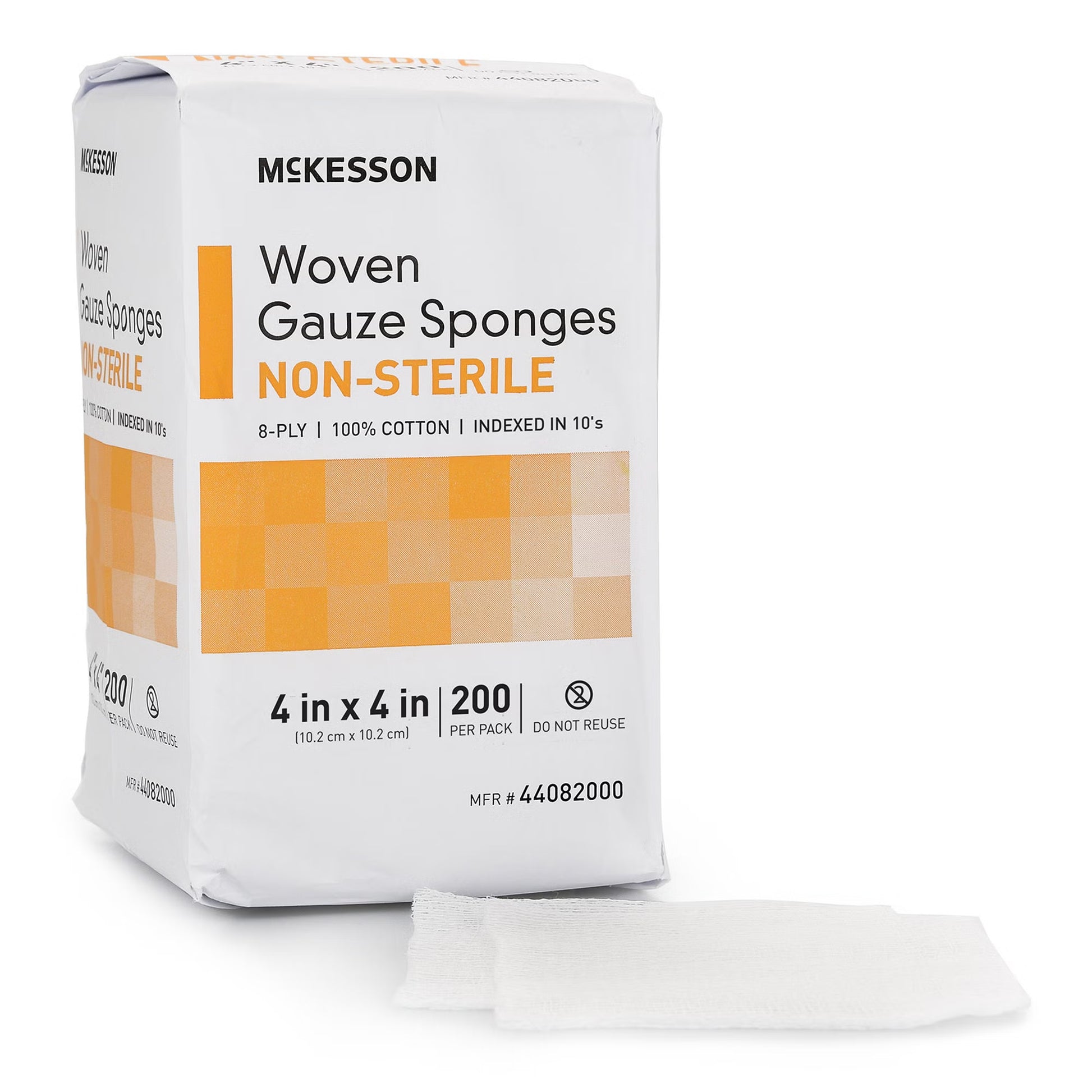 McKesson Gauze Sponge, 4 x 4 Inch, Eight Ply
