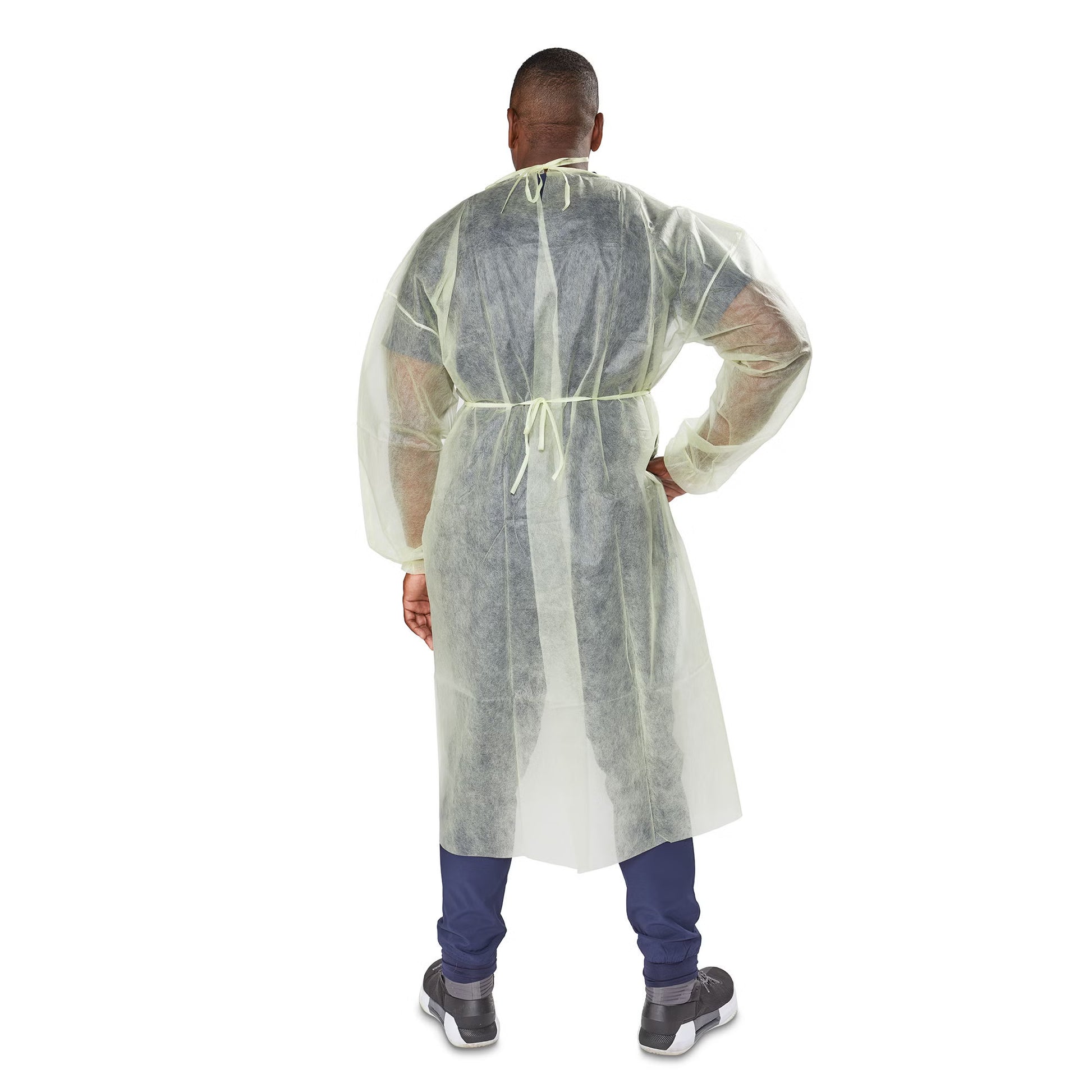 McKesson Nonrated Isolation Gowns, Yellow, One Size Fits Most