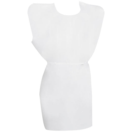 McKesson Patient Exam Gown, One Size Fits Most, White