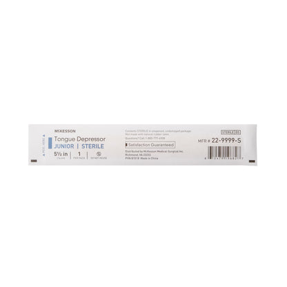 McKesson Tongue Depressor for Pediatric Use, Sterile