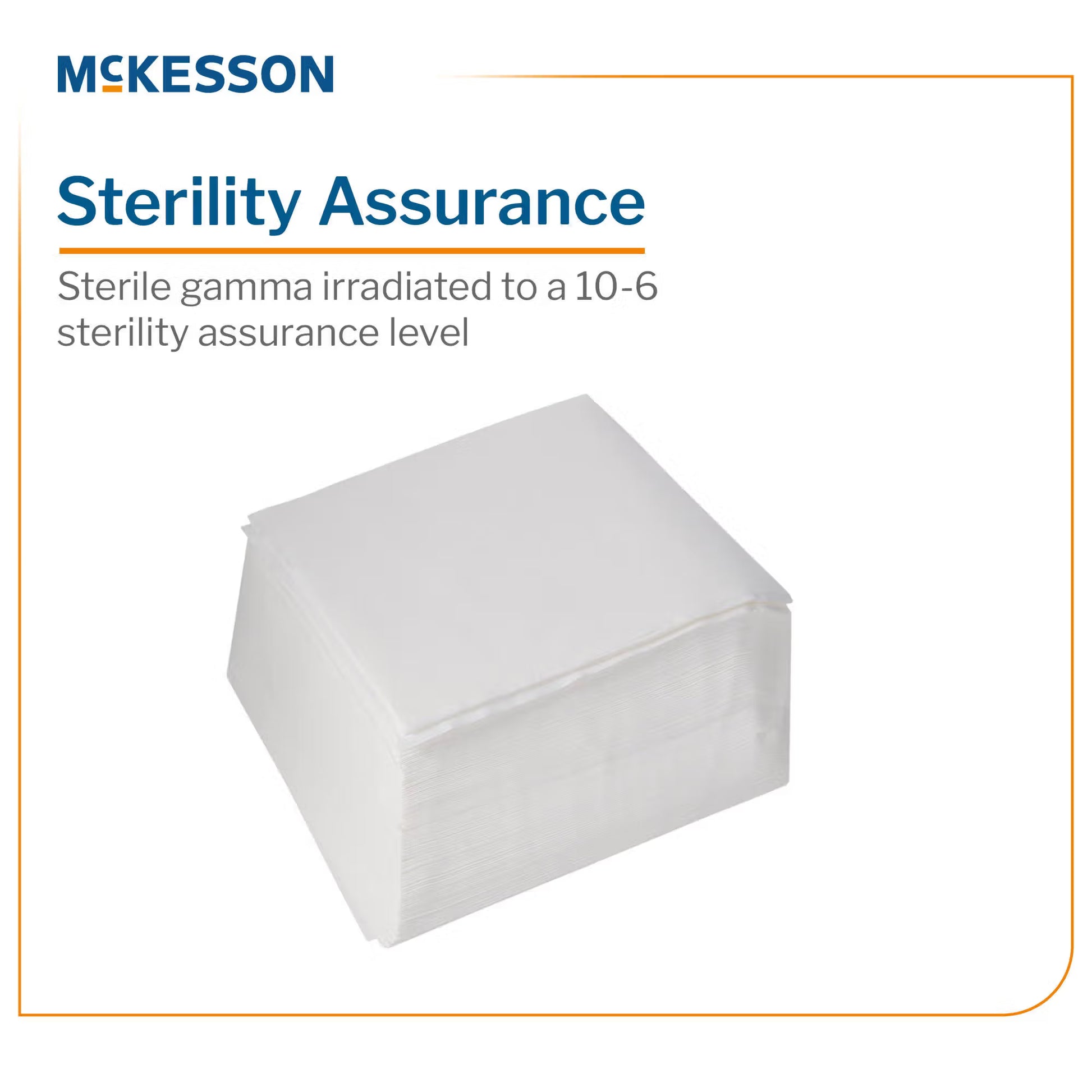 McKesson Cleanroom Low Lint Wipes, 9 x 9 Inch