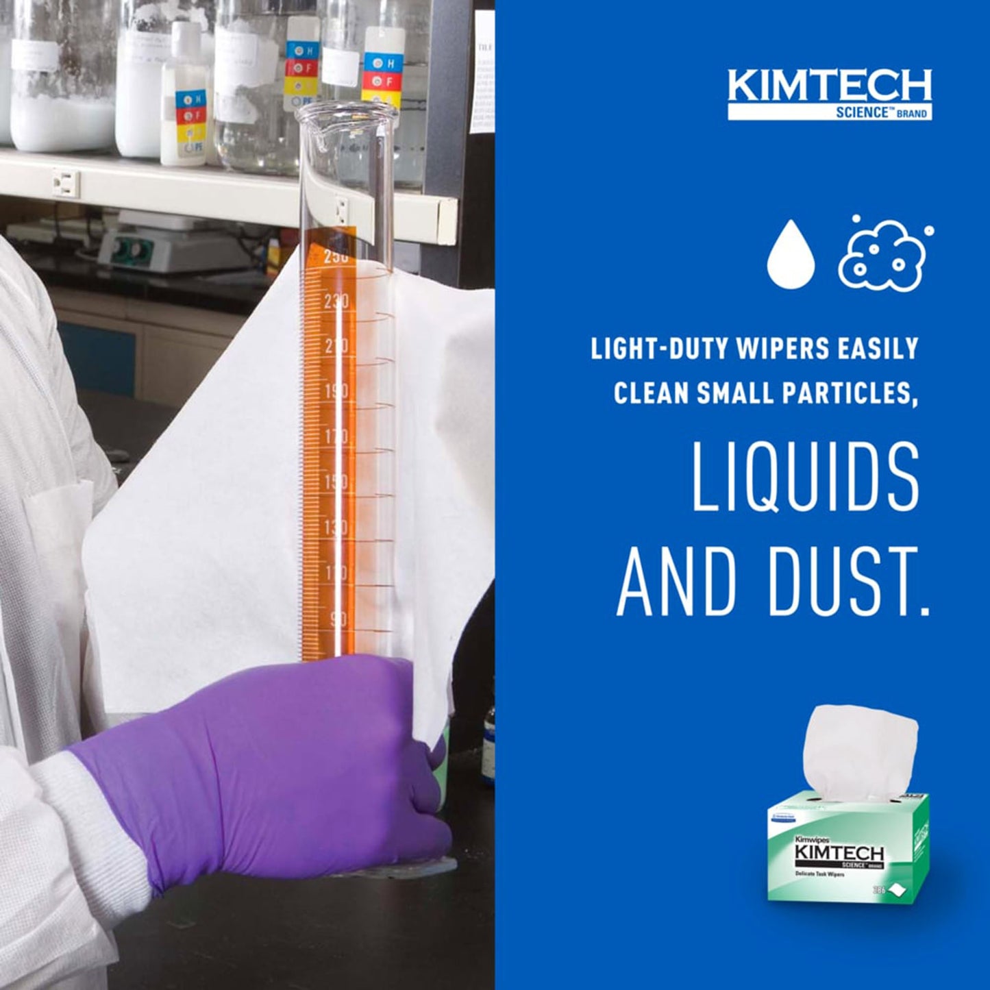 Kimtech Science™ Kimwipes™ Delicate Task Wipes, 1 Ply, 8.2 x 4.39 in
