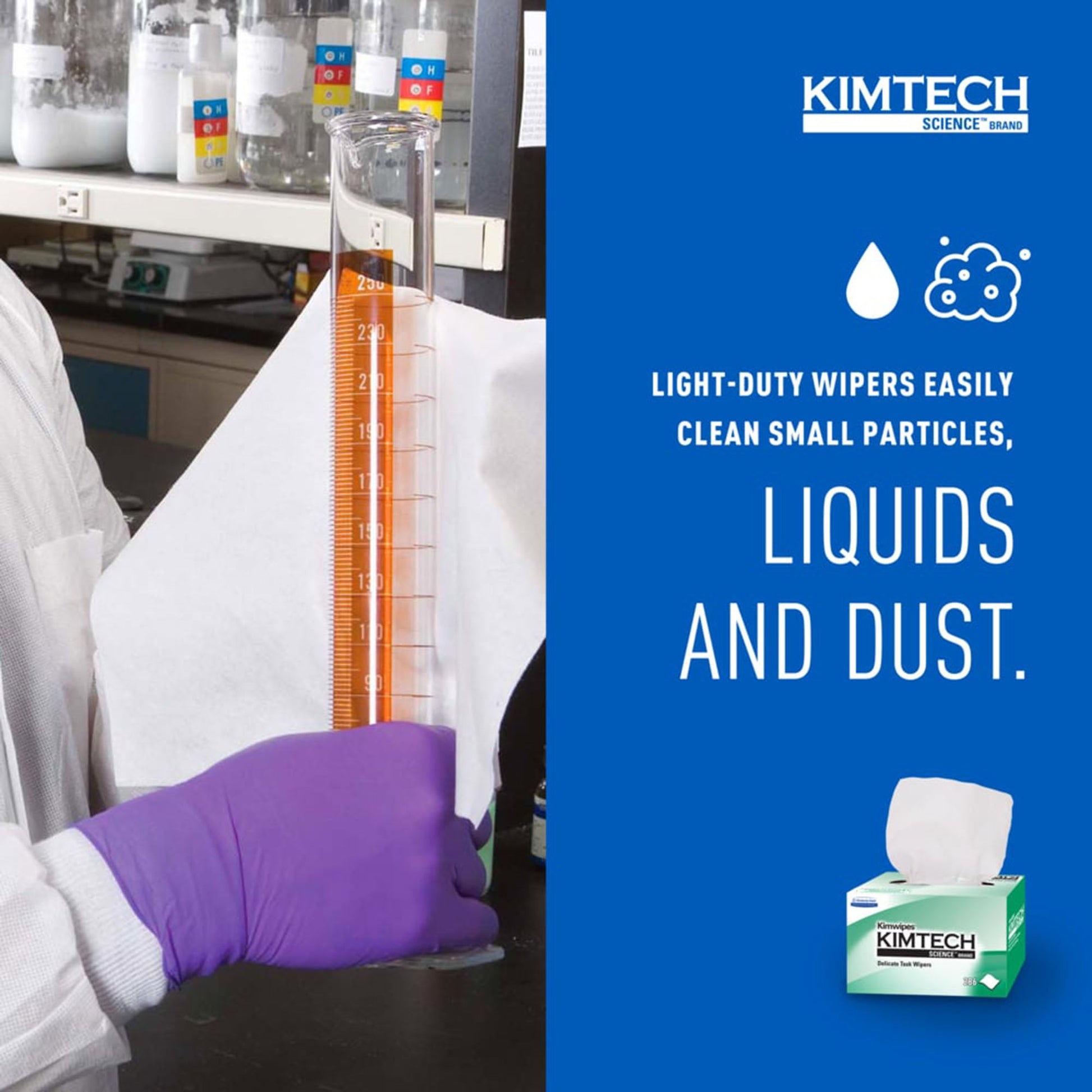 Kimtech Science™ Kimwipes™ Delicate Task Wipes, 1 Ply, 8.2 x 4.39 in