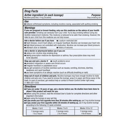 Foster & Thrive™ Nicotine Polacrilex 4 mg (Nicotine) Lozenges Mint