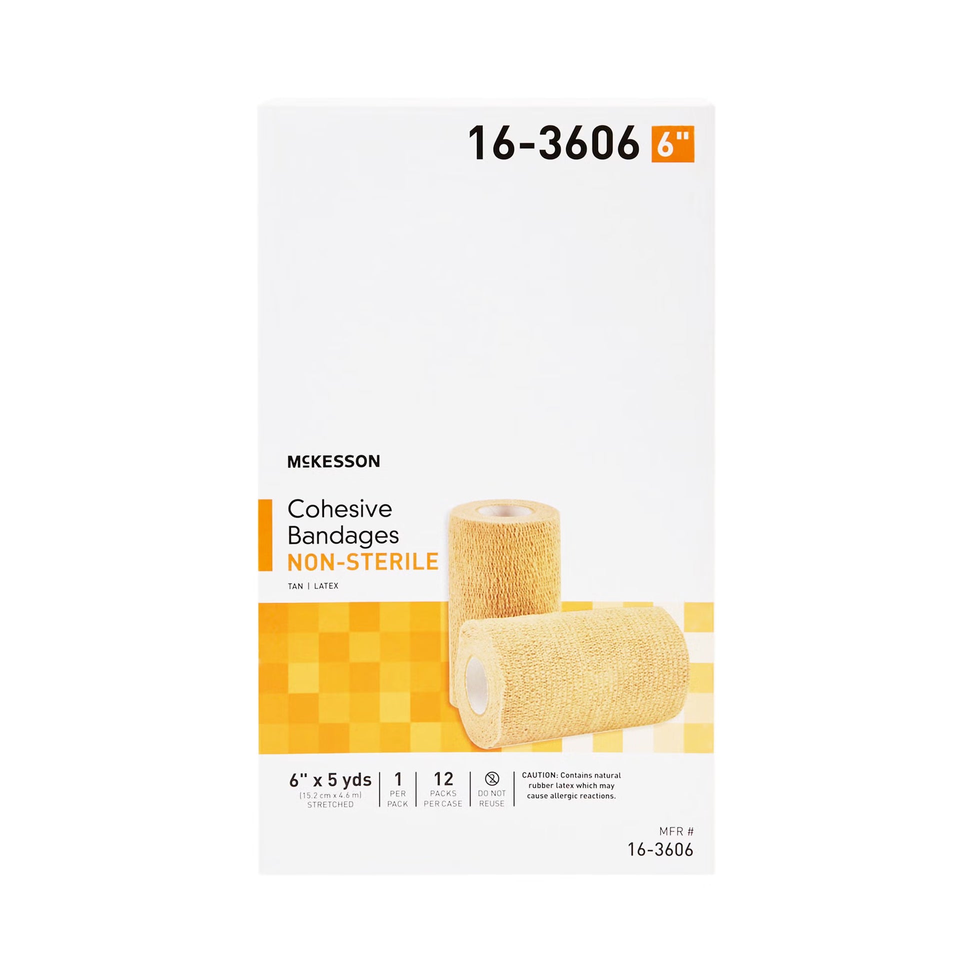 McKesson Self-adherent Closure Cohesive Bandage, 6 Inch x 5 Yard