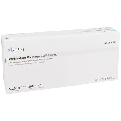 McKesson Argent® Sure-Check® Sterilization Pouch, 5-1/4 x 10 Inch
