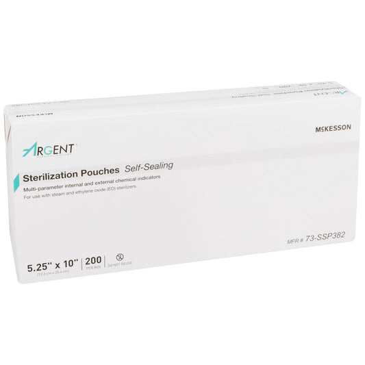 McKesson Argent® Sure-Check® Sterilization Pouch, 5-1/4 x 10 Inch