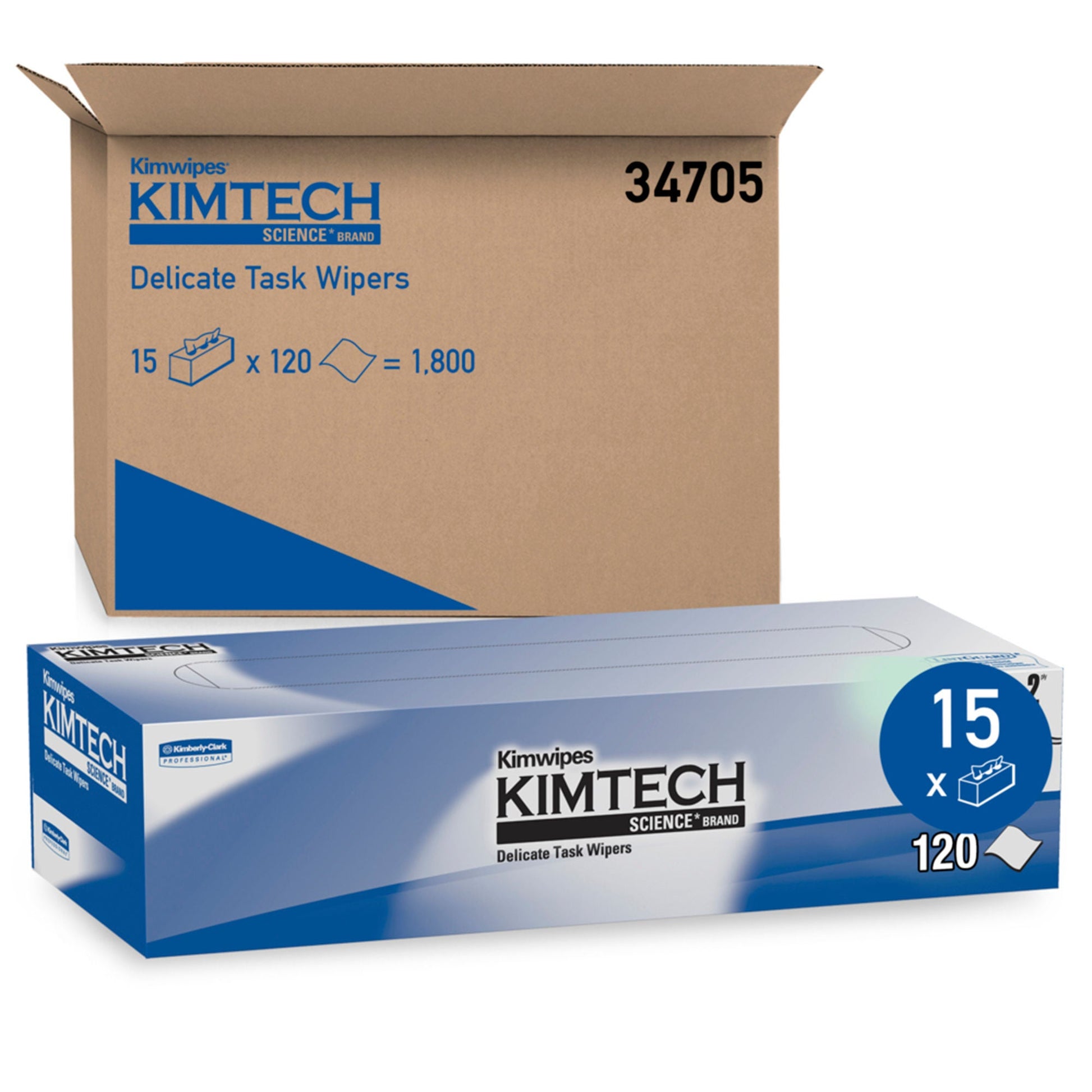 Kimtech Science™ Kimwipes™ Delicate Task Wipes, Two Ply, 11.22 x 12.39 Inch