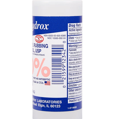 Hydrox Isopropyl Alcohol, 4-ounce Bottle