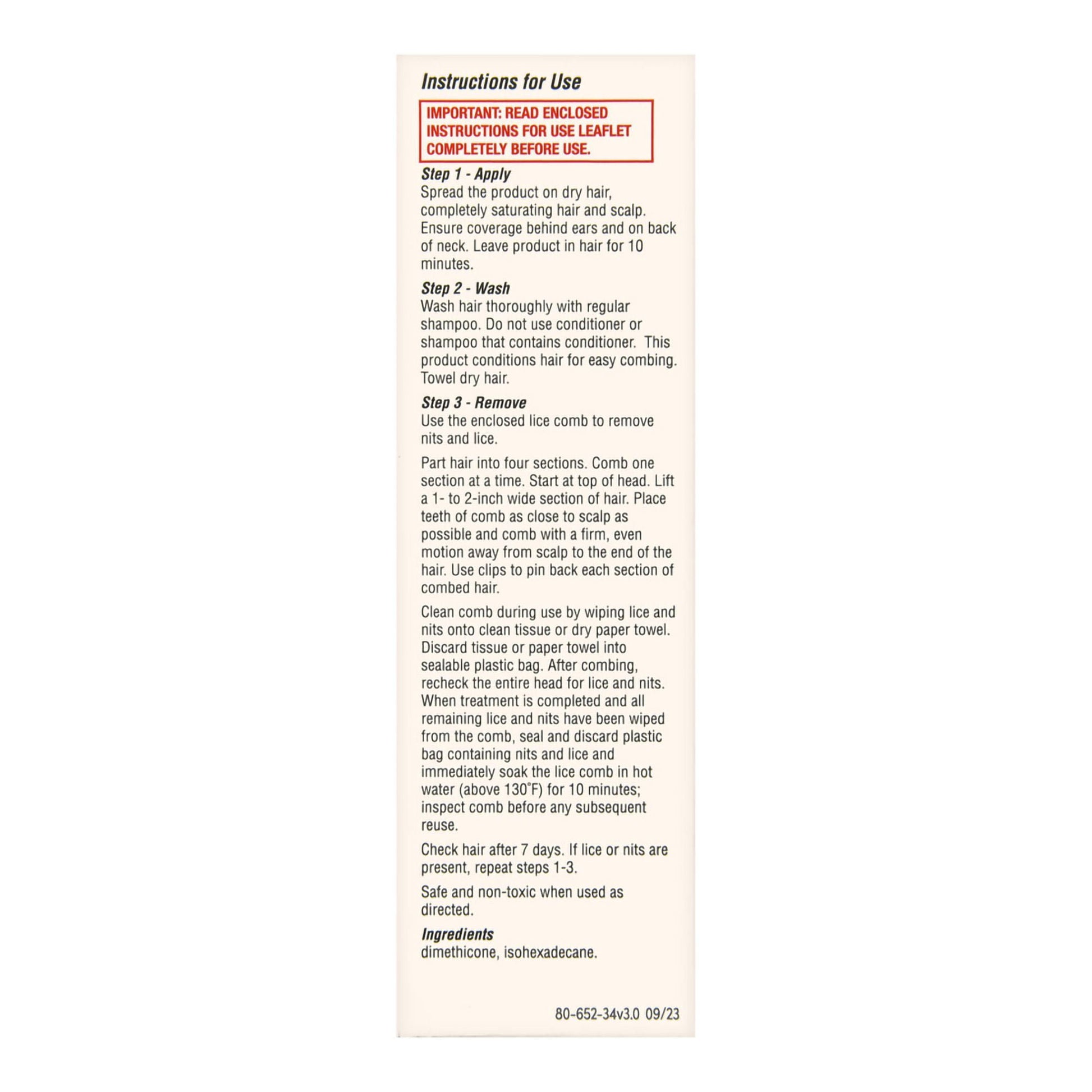 Foster & Thrive™ Ultra Pesticide Free Lice Treatment System