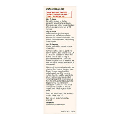 Foster & Thrive™ Ultra Pesticide Free Lice Treatment System