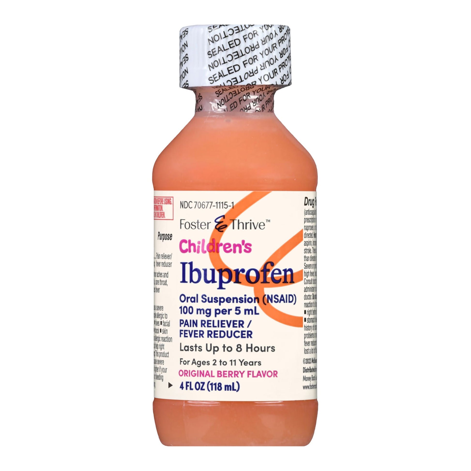 Foster & Thrive™ Children's Ibuprofen Oral Suspension Original Berry, 4 ounces
