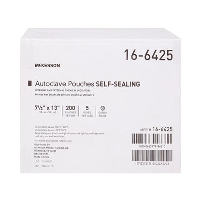 McKesson Sterilization Pouch, 7.5 x 13 Inch