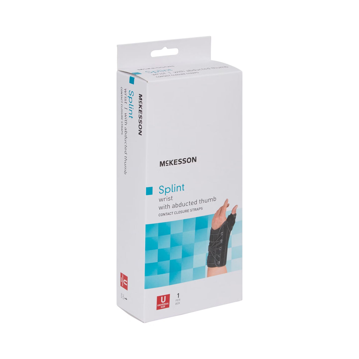 McKesson Left Wrist Splint with Abducted Thumb, One Size Fits Most