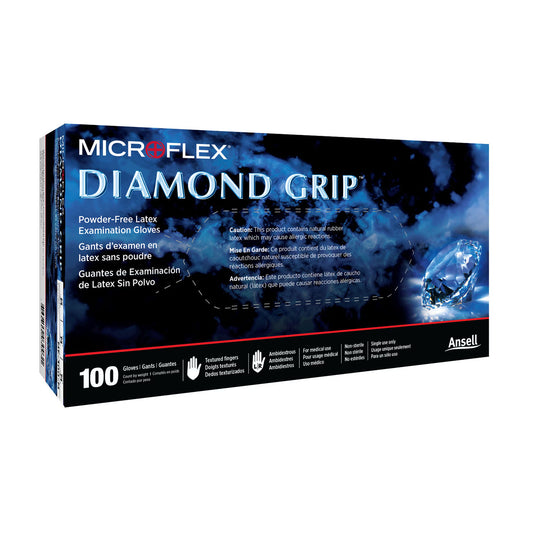 Diamond Grip™ Latex Exam Glove, Extra Large, White
