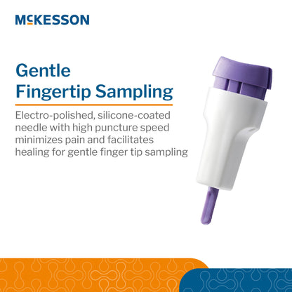 McKesson Push Button Safety Lancet, 28 Gauge