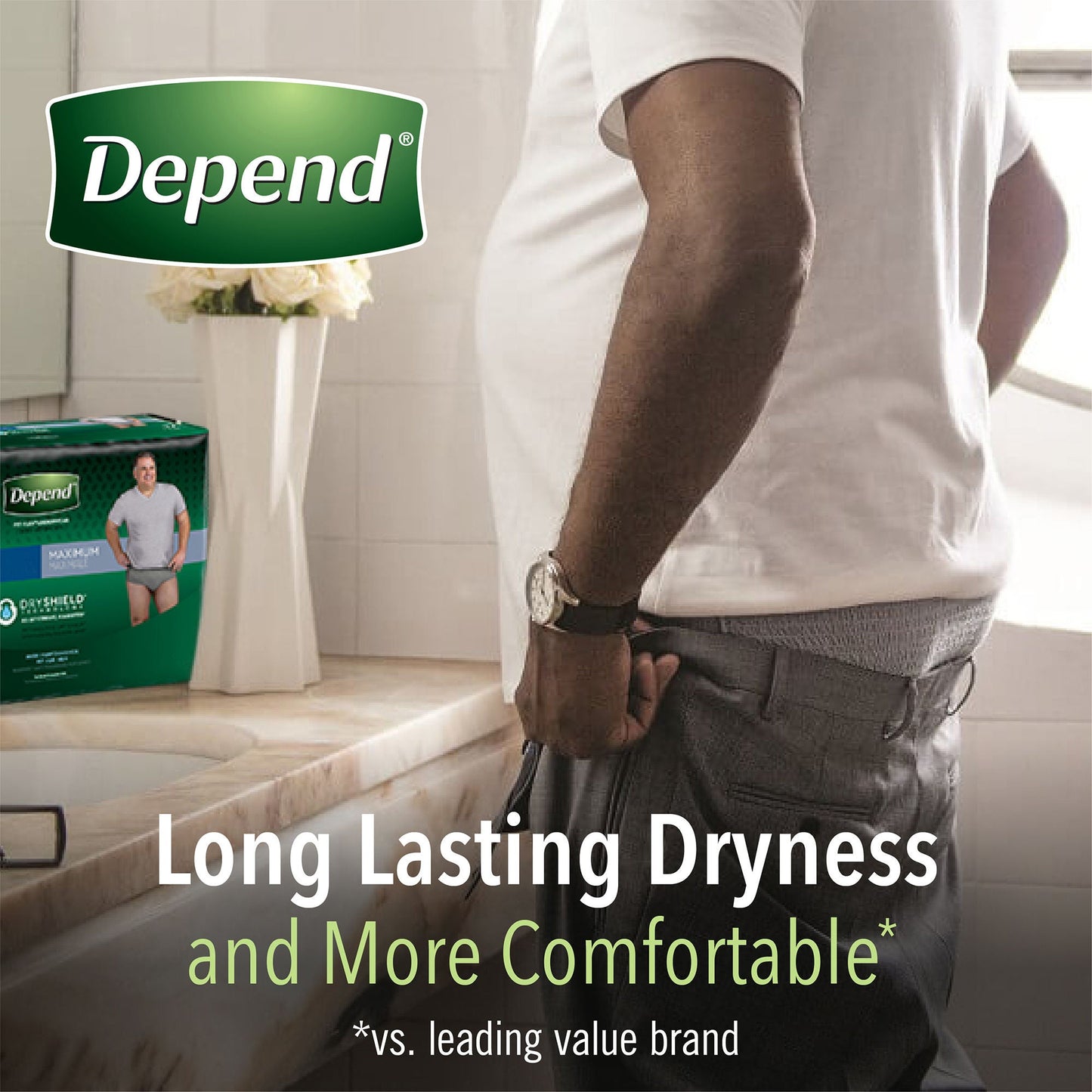 Depend® Fresh Protection™ Men's Maximum Absorbency Underwear, Small/Medium