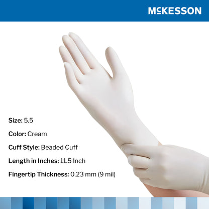 McKesson Perry® Performance Plus Surgical Glove, Size 5.5, Cream