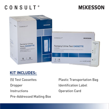 McKesson Consult® Over-the-Counter Test Kit for At-Home Use, Fentanyl