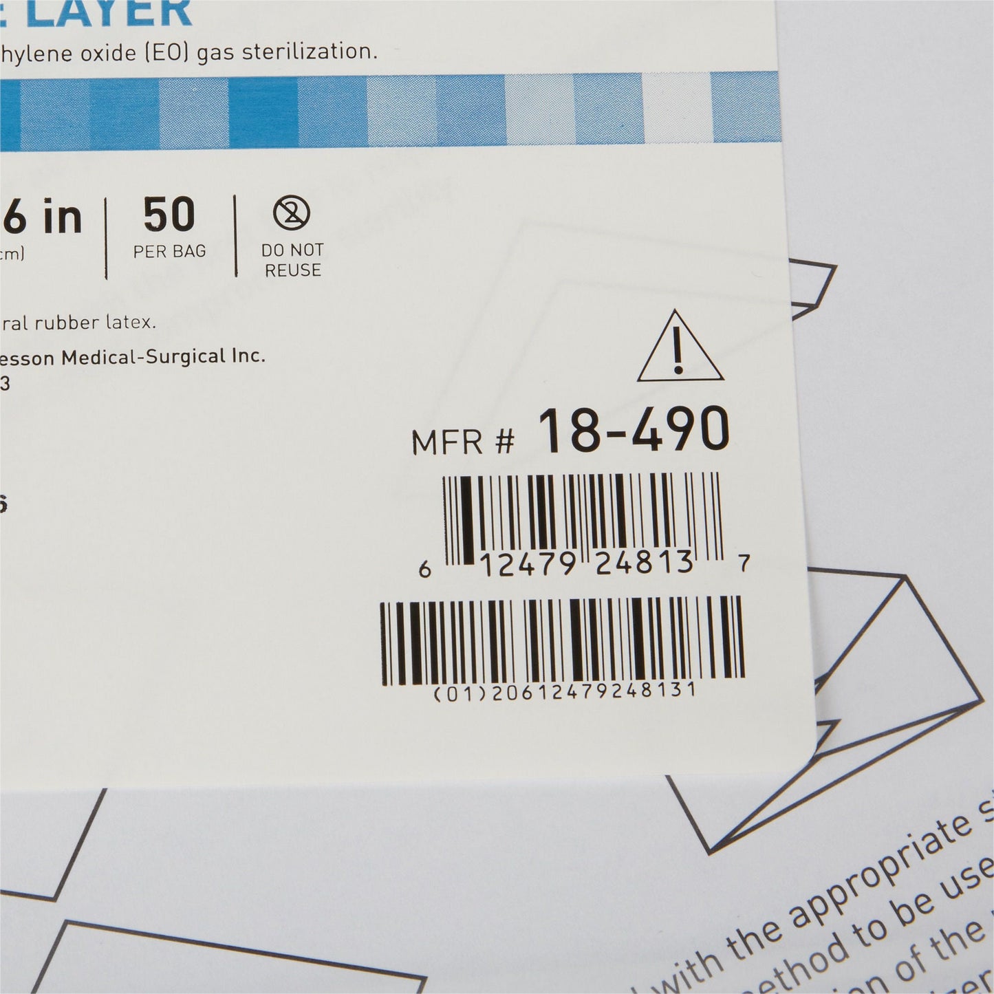 McKesson Single Layer Sterilization Wrap, 36 x 36 Inch