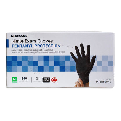 McKesson Confiderm® 6.8C Nitrile Exam Glove, Medium, Blue