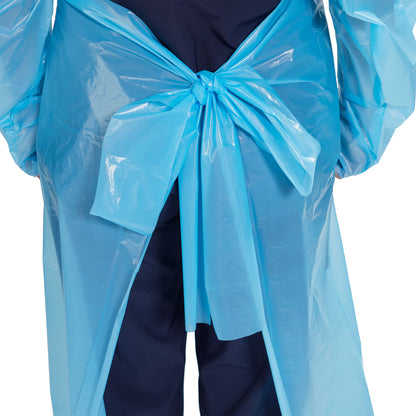 McKesson Nonrated Isolation Gowns, Blue, One Size Fits Most