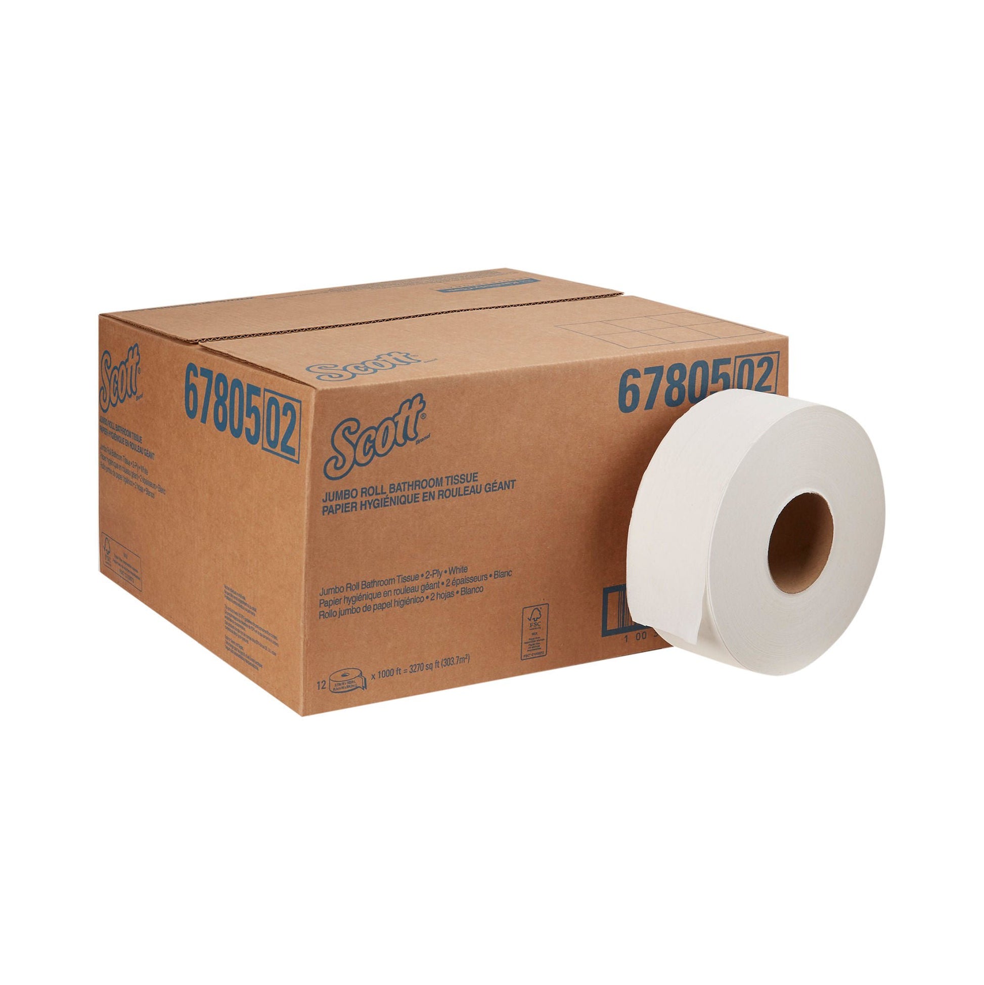 Scott® Essential Jumbo Roll Toilet Paper, 3-11/20 Inch x 1000 Foot