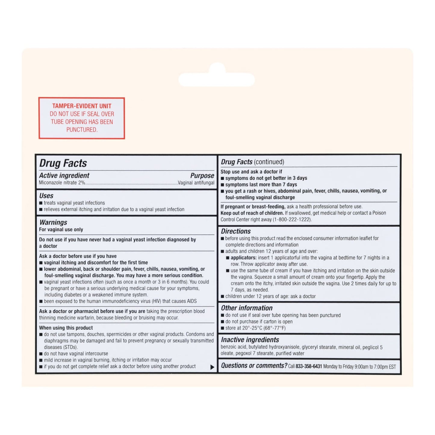 Foster & Thrive™ Miconazole Nitrate Vaginal Antifungal, 7 Day Cream
