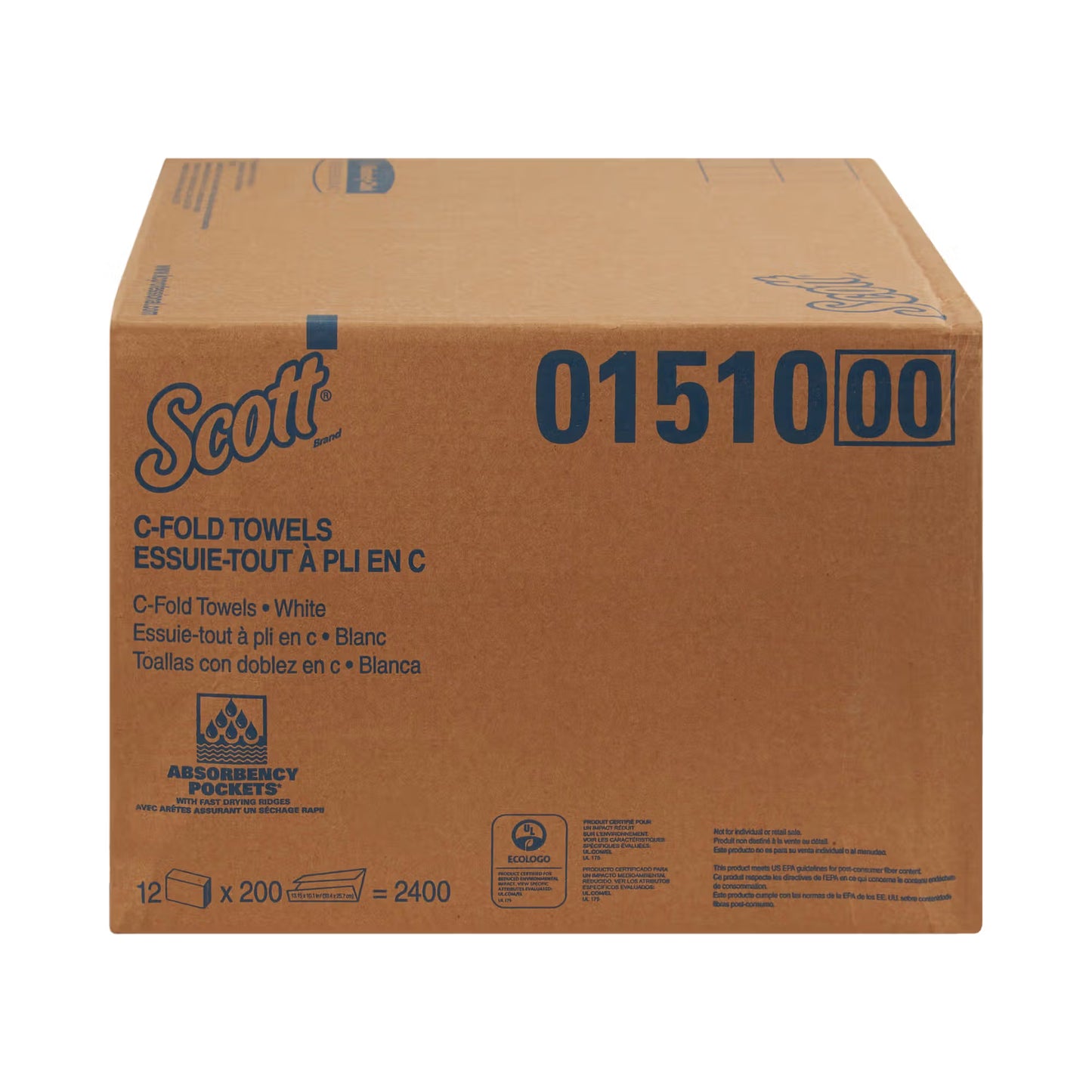 Scott® Essential C-Fold Paper Towel, 10-1/8 x 13-3/20 Inch