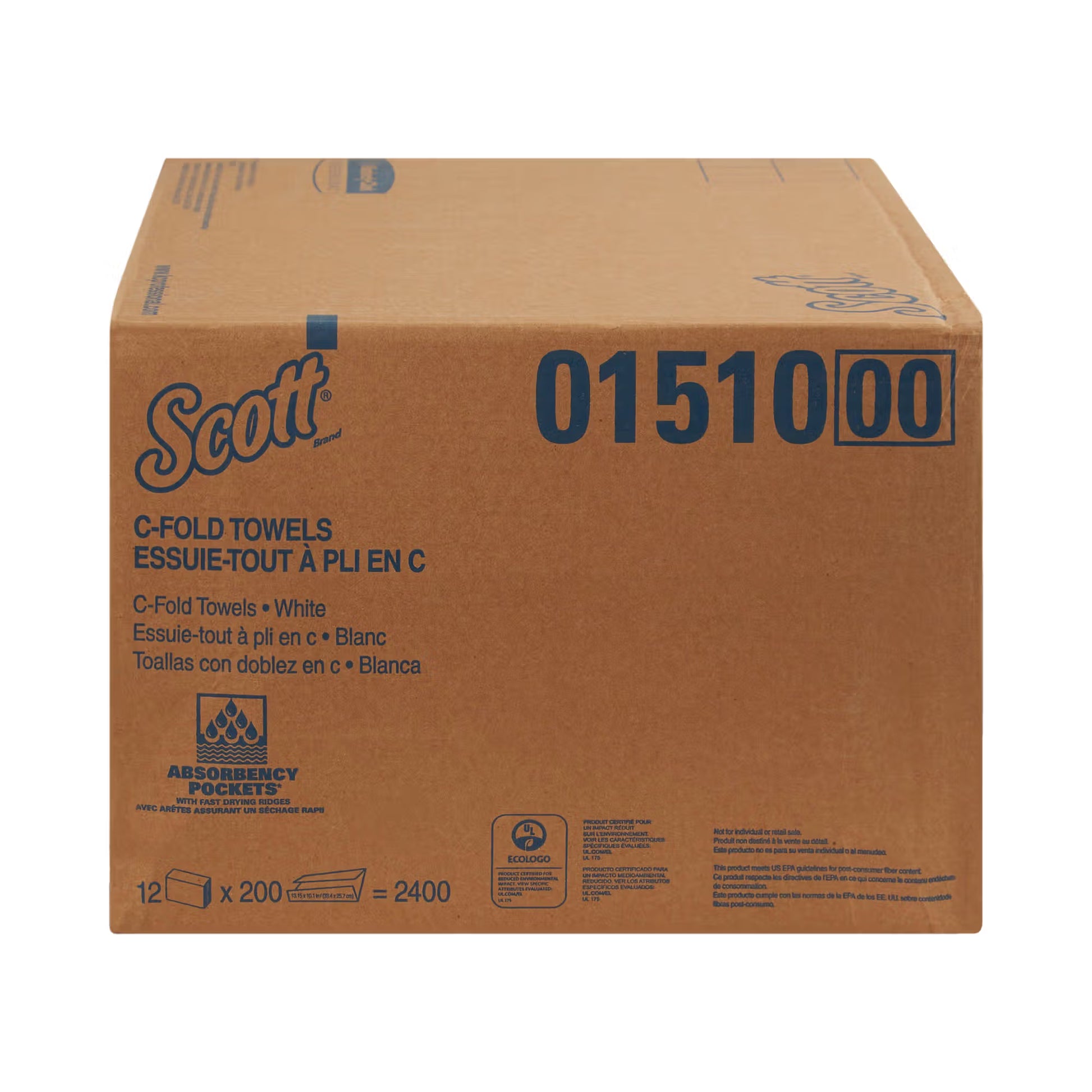 Scott® Essential C-Fold Paper Towel, 10-1/8 x 13-3/20 Inch