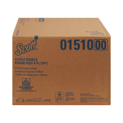 Scott® Essential C-Fold Paper Towel, 10-1/8 x 13-3/20 Inch