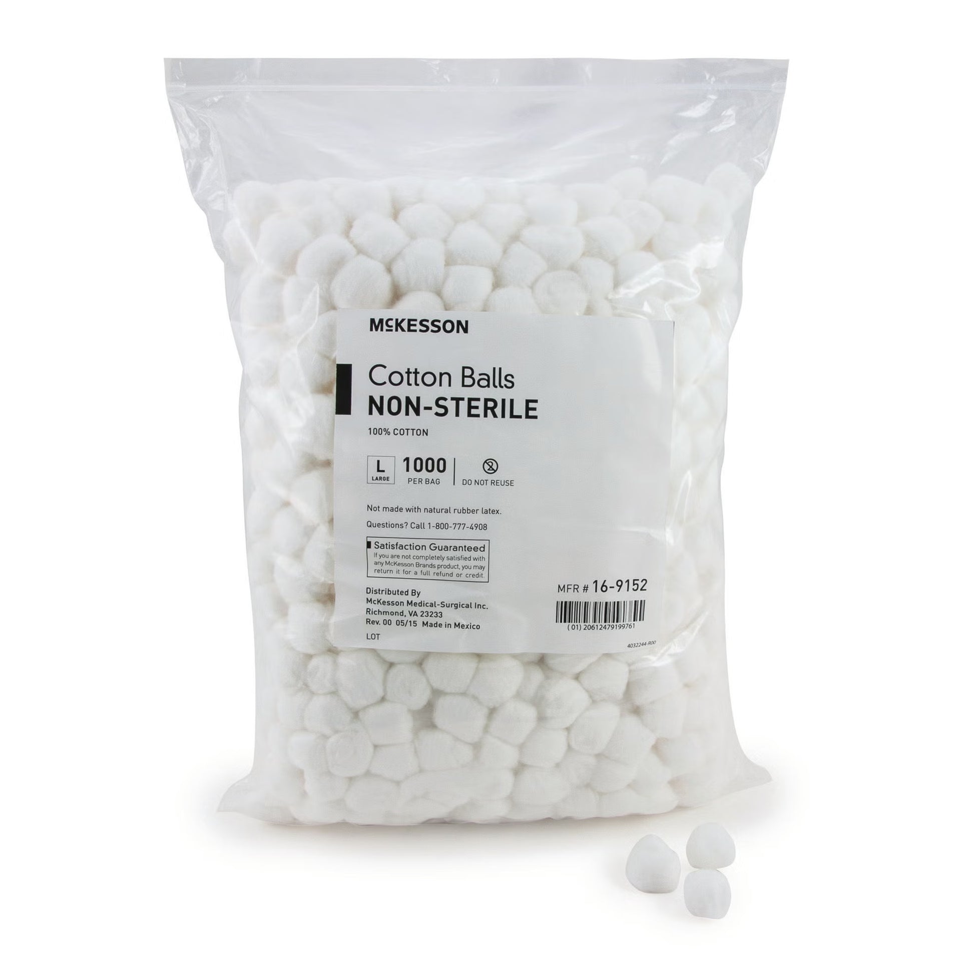 McKesson Nonsterile Cotton Balls, Large