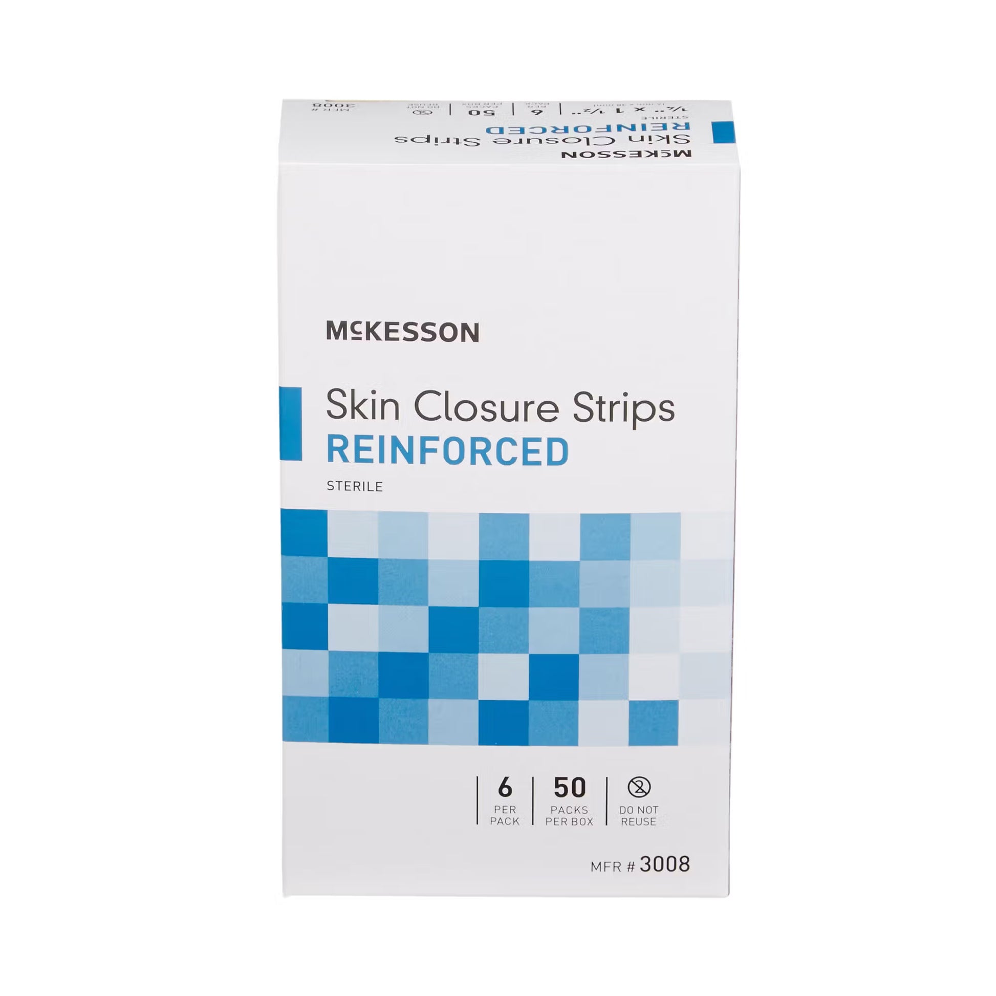 McKesson Skin Closure Reinforced Strip, 0.25 x 1.5 Inch