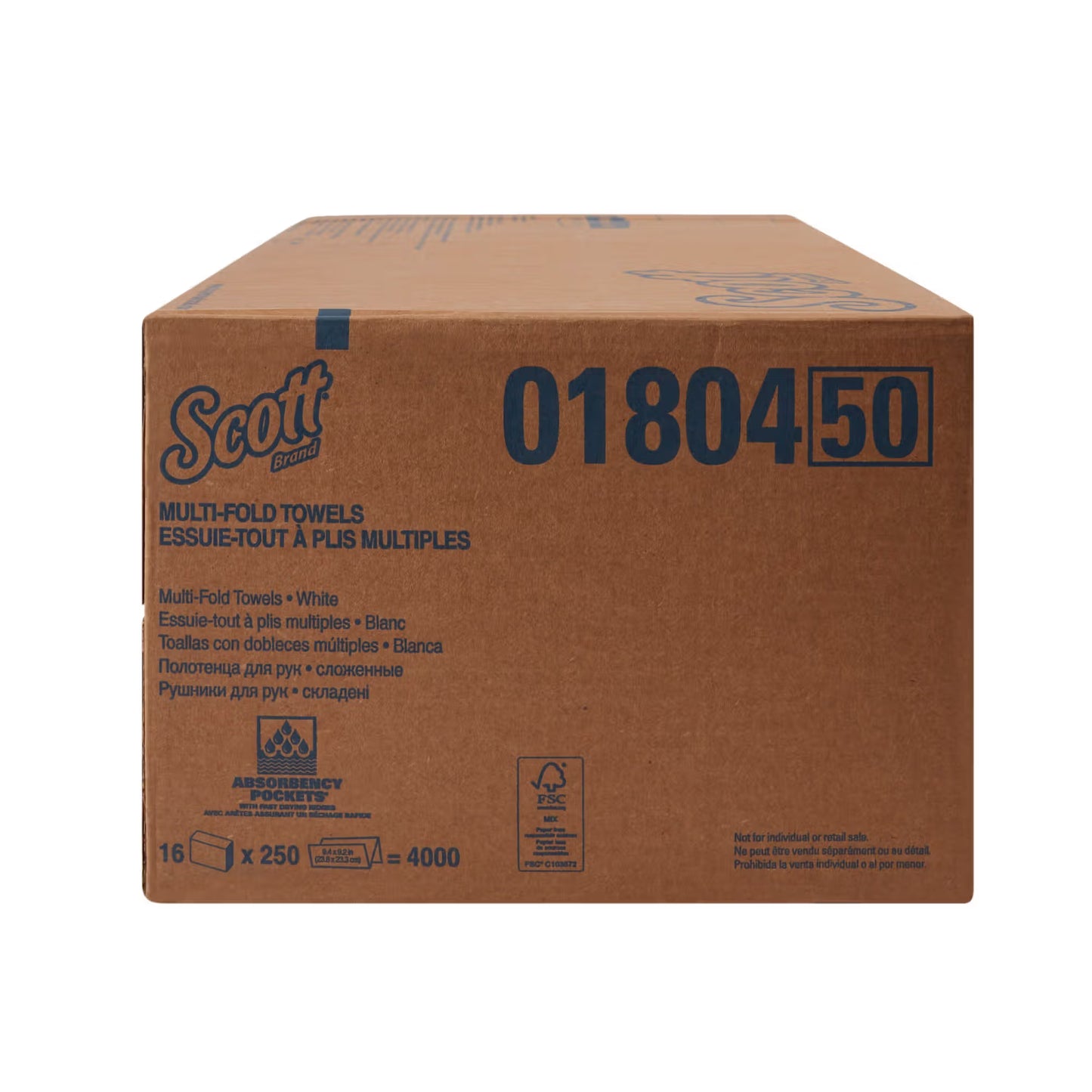 Scott® Essential Paper Towels, Multi-Fold, 9.25 x 9.5 Inch