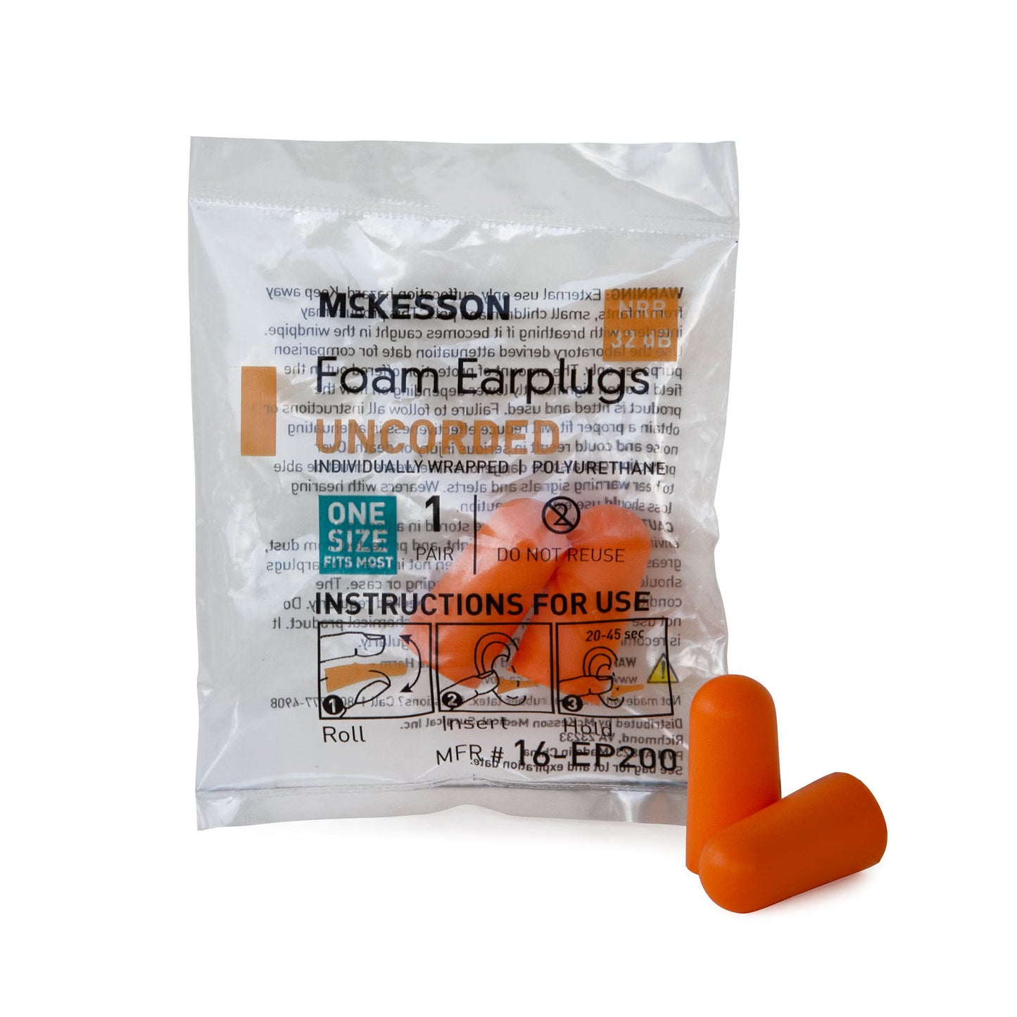 McKesson Uncorded Foam Ear Plugs