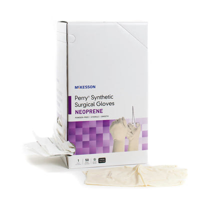 McKesson Perry® Polychloroprene Surgical Glove, Size 6, Cream