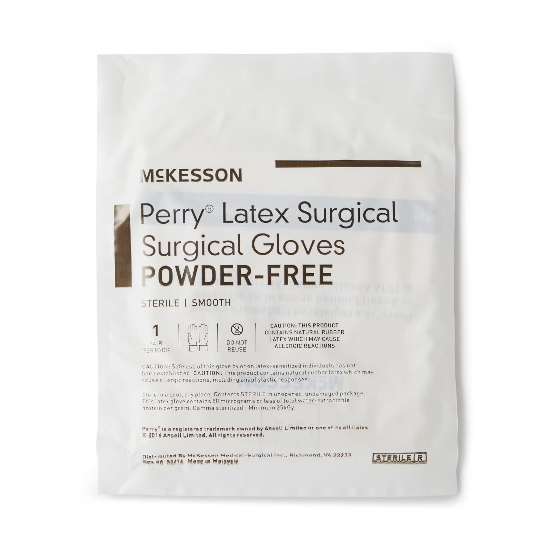 McKesson Perry® Performance Plus Surgical Glove, Size 6.5, Cream