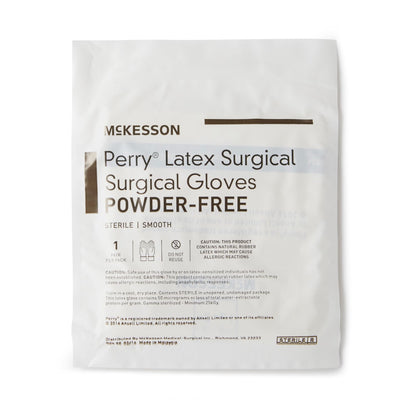 McKesson Perry® Performance Plus Surgical Glove, Size 6.5, Cream