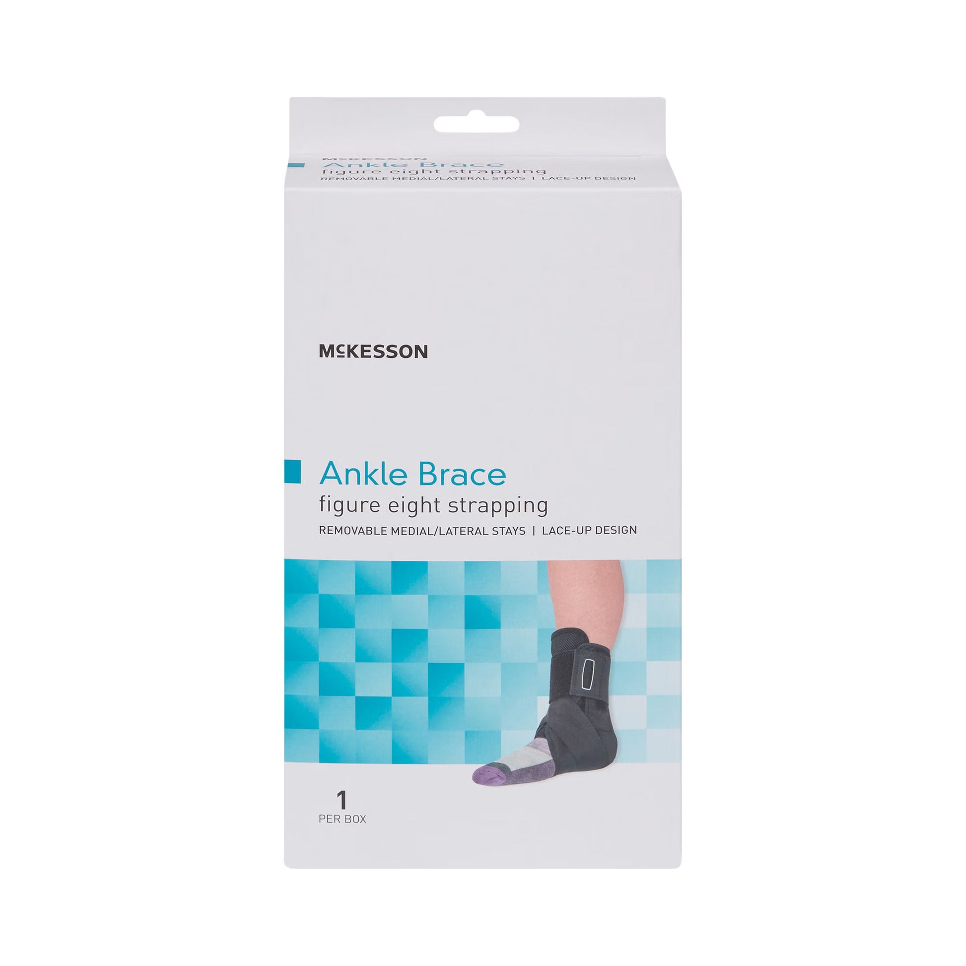 McKesson Low Profile / Open Heel / Open Toe Ankle Brace, Medium