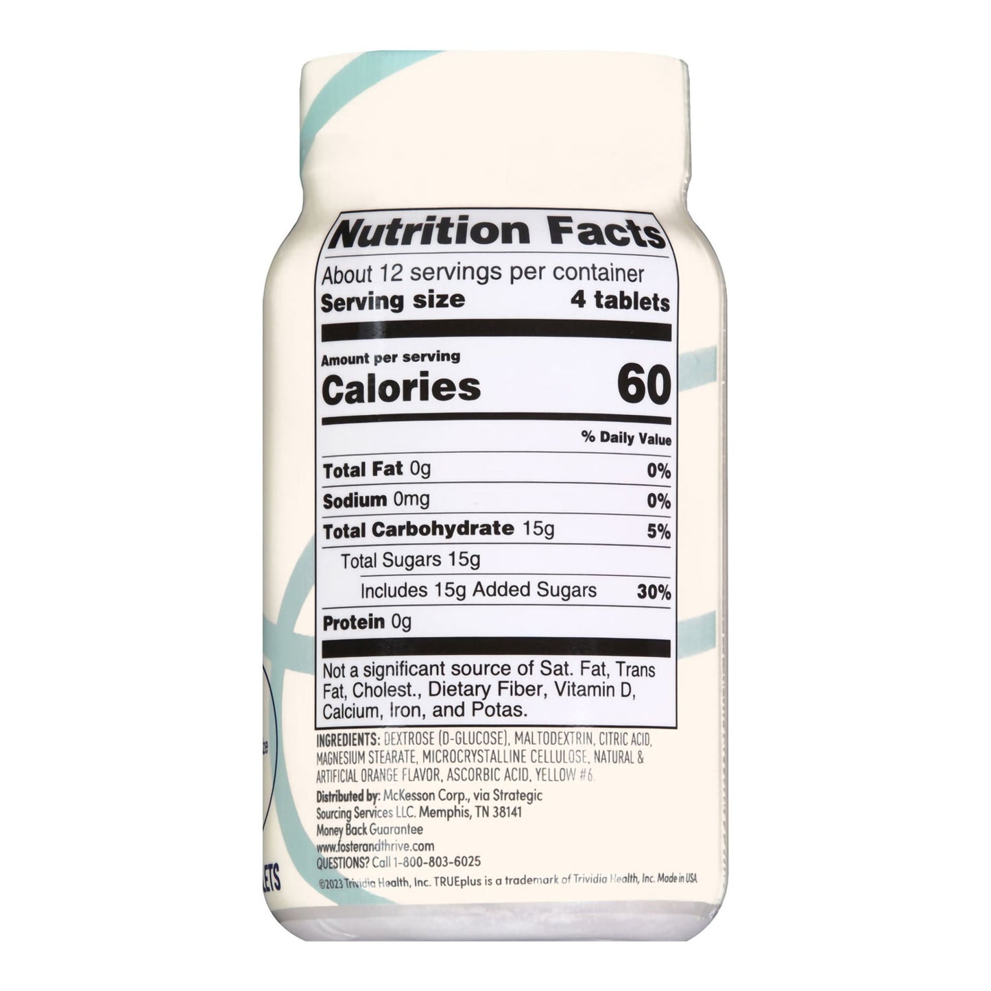 Foster & Thrive™ Trueplus Glucose Tablets Orange