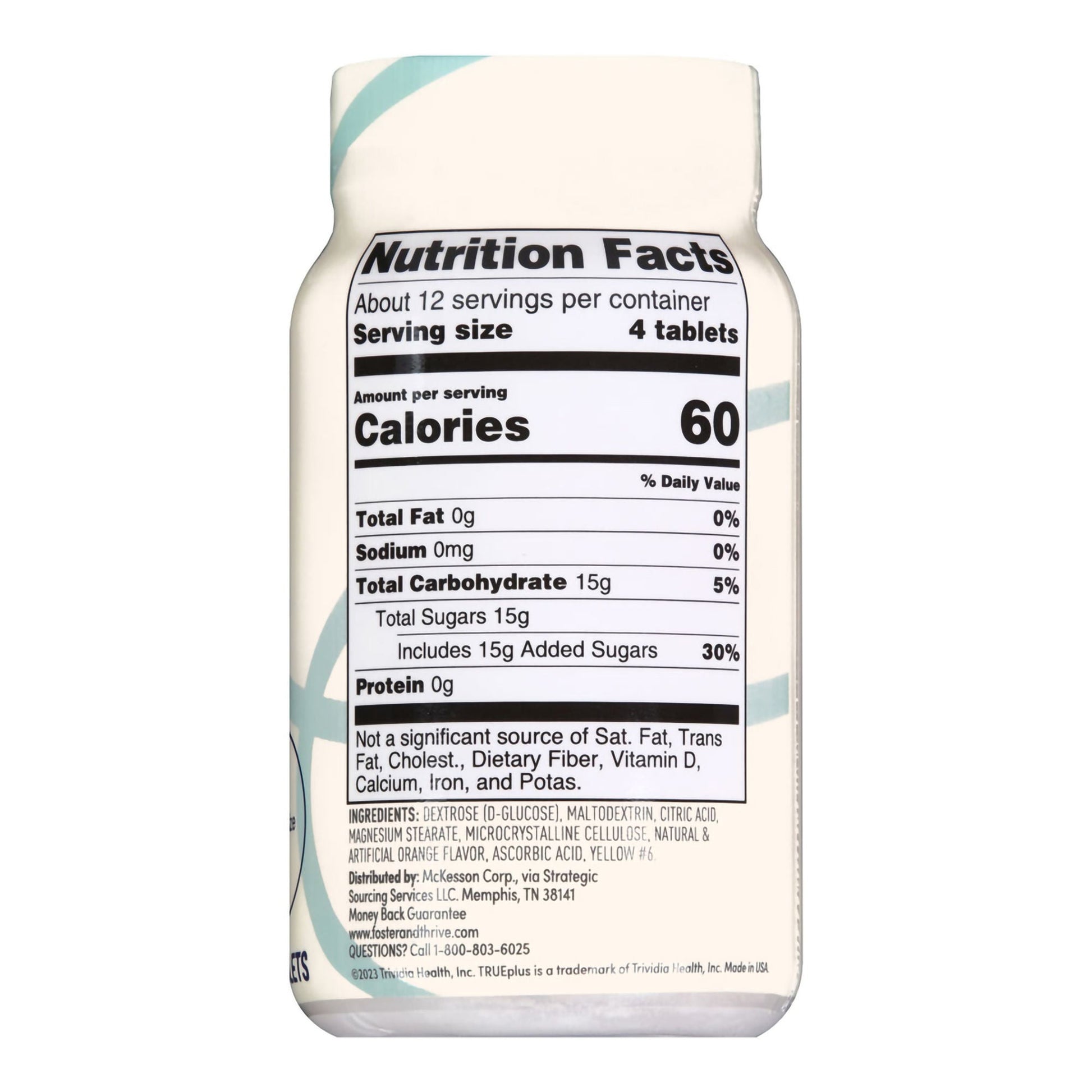 Foster & Thrive™ Trueplus Glucose Tablets Orange