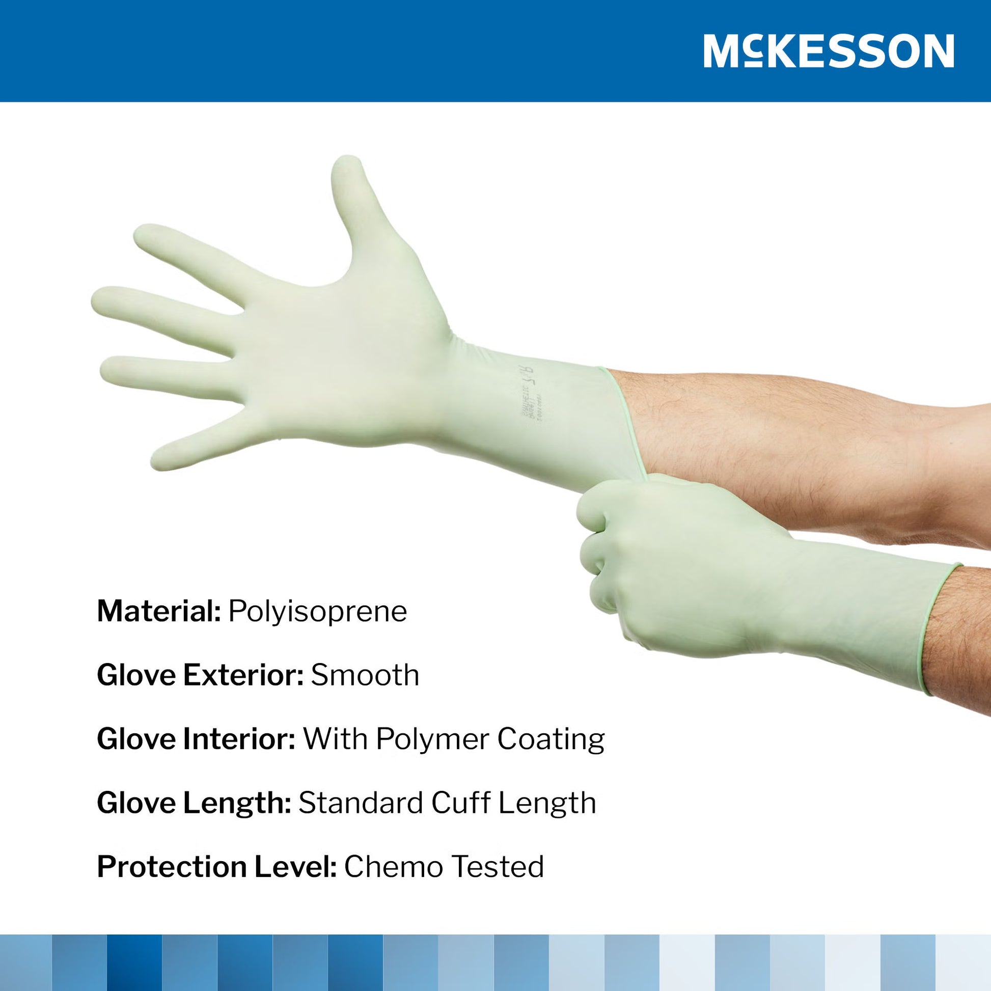 McKesson Perry® Performance Plus Polyisoprene Surgical Glove, Size 8, Green