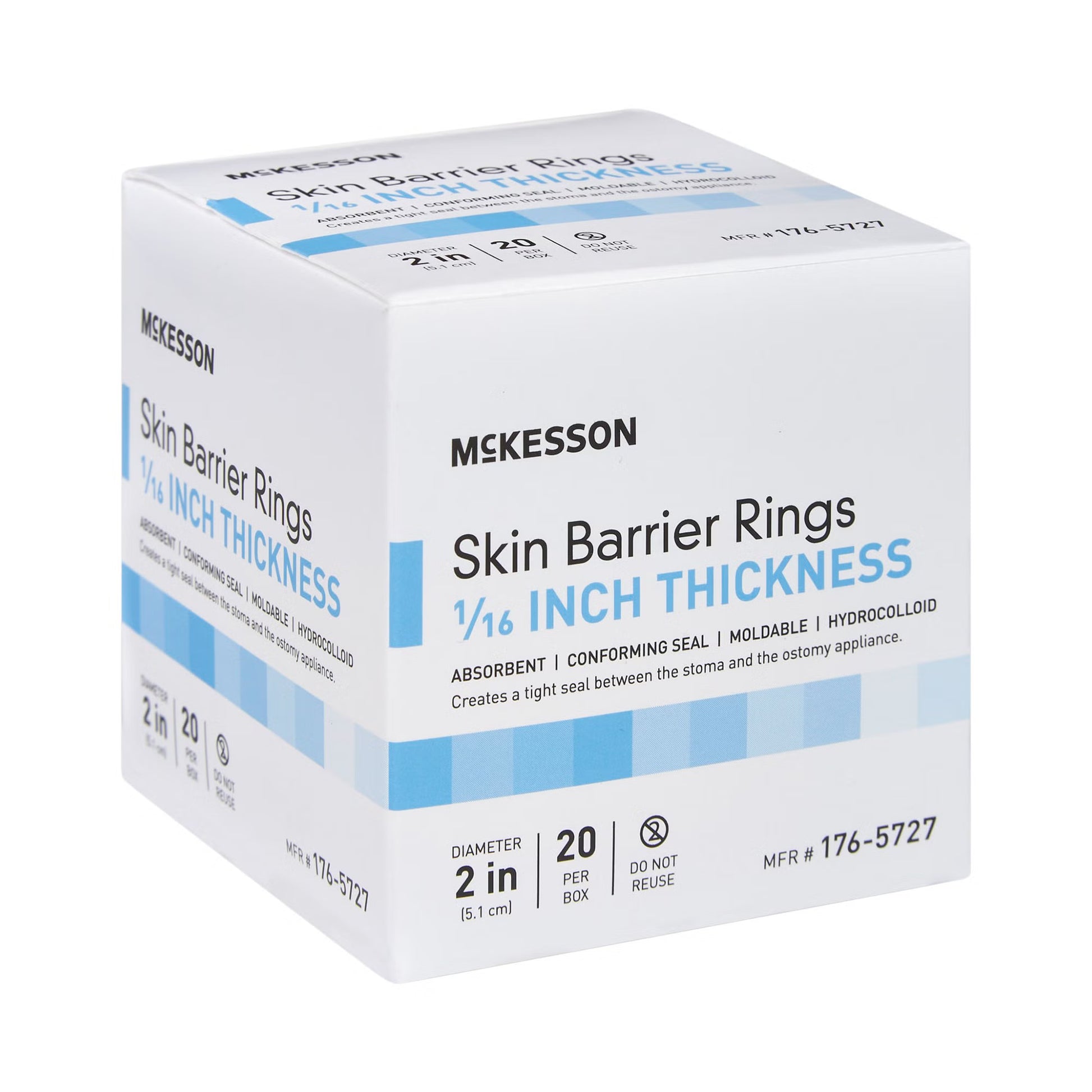McKesson Skin Barrier Ring, 1/16-Inch Thick, 2-Inch Diameter