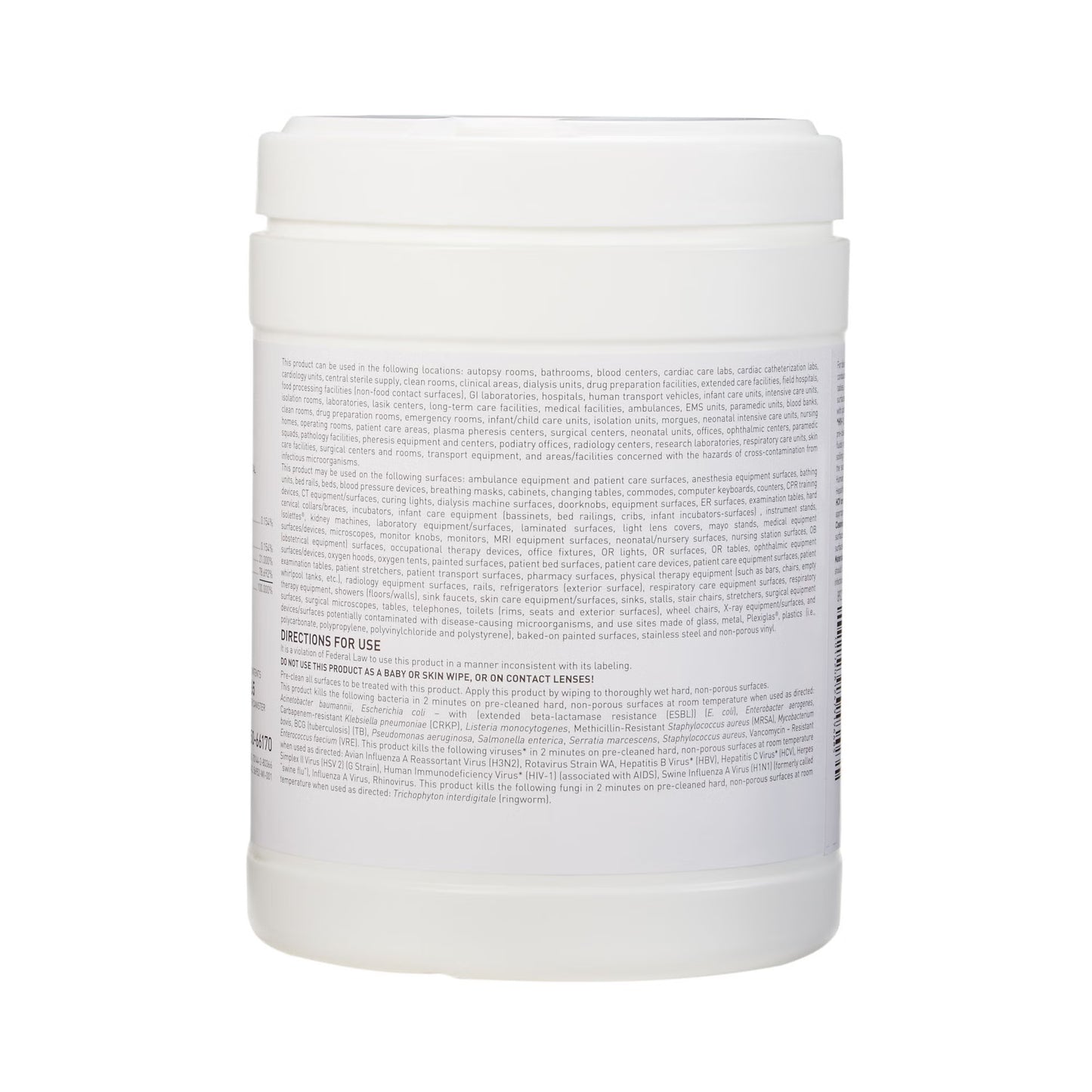 McKesson Germicidal Extra Large Surface Disinfectant Wipes, Canister