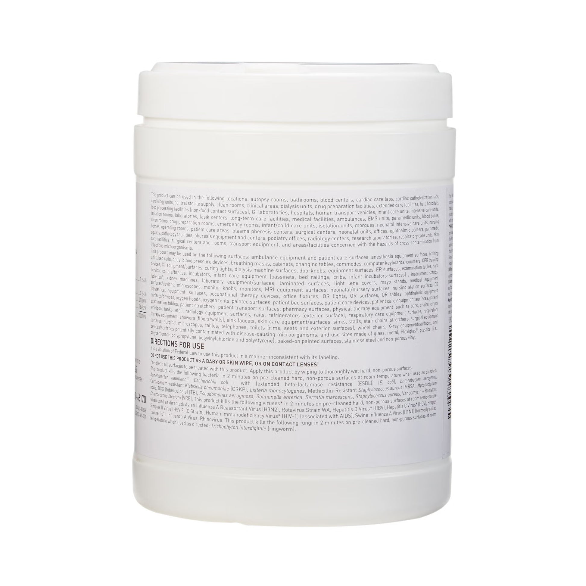 McKesson Germicidal Extra Large Surface Disinfectant Wipes, Canister