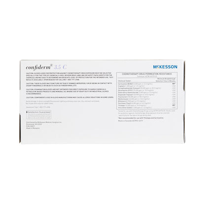 McKesson Confiderm® 3.5C Nitrile Exam Glove, Large, Blue