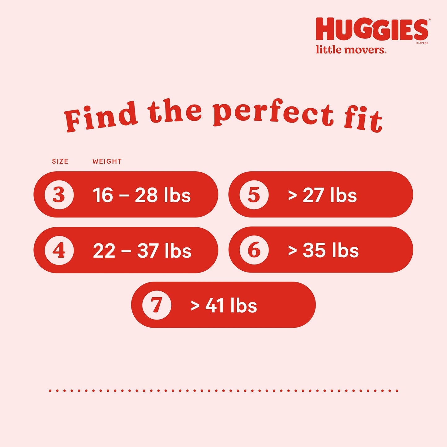 Huggies® Little Movers® Diaper, Size 7