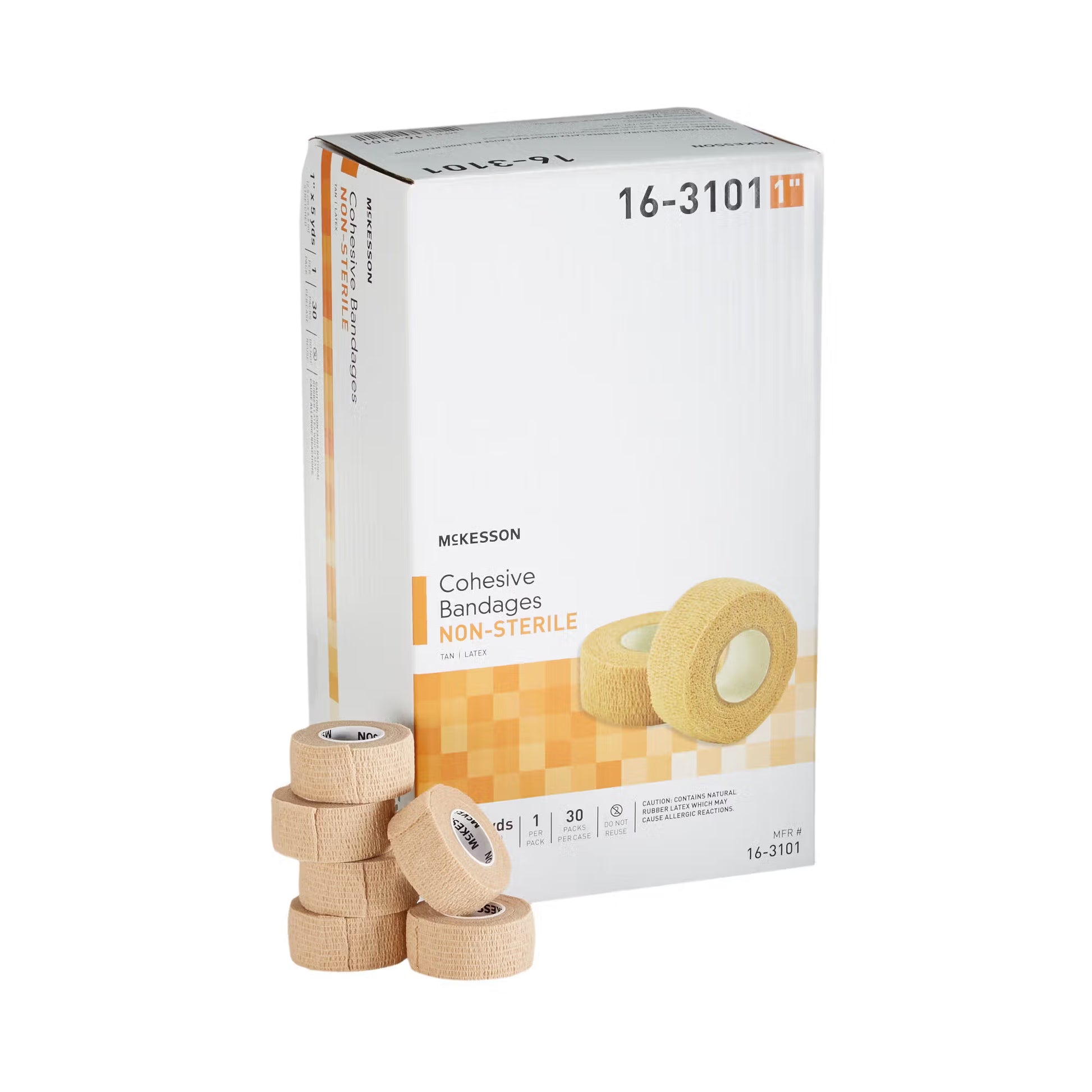 McKesson Self-adherent Closure Cohesive Bandage, 1 Inch x 5 Yard