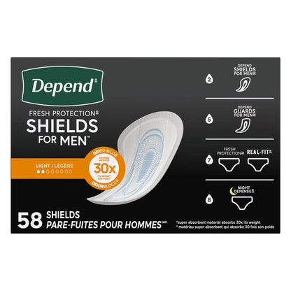 Depend® Shields for Men Light Bladder Control Pad