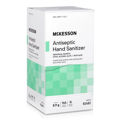 McKesson Hand Sanitizer with Aloe, Fresh Scent, Individual Packet